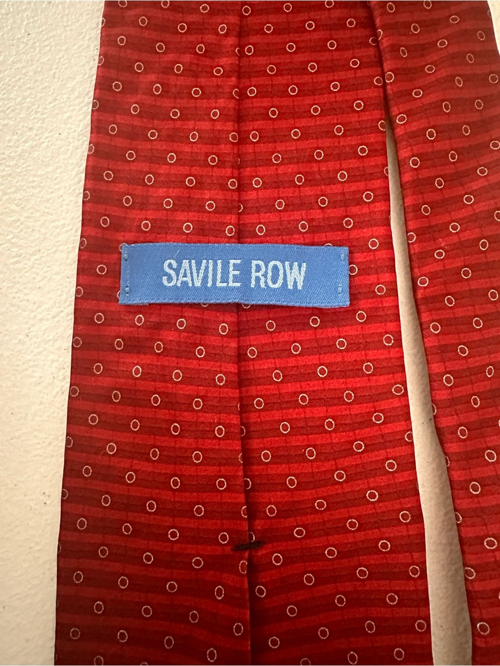 Savile Row Red Patterned Formal Tie